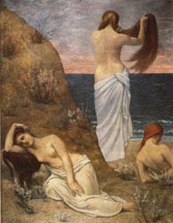 Pierre Puvis de Chavannes Young Girls on the Edge of the Sea Spain oil painting art